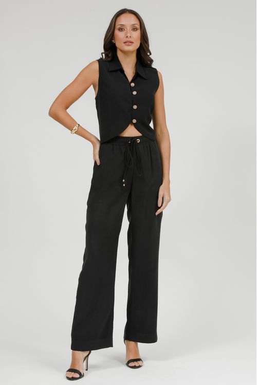 Calça Feminina Pijama Com Amarração