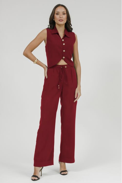 Calça Feminina Pijama Com Amarração