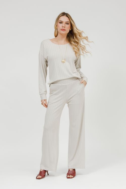 Aerolook Malha Tricot Calça E Blusa
