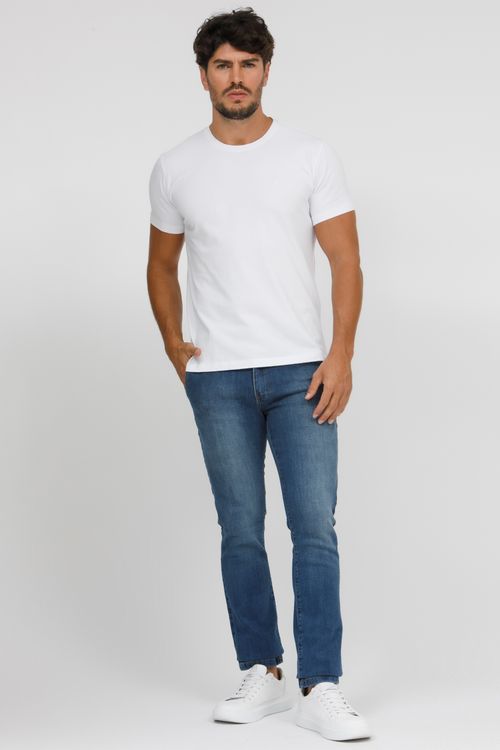 Camiseta Masculina Básica Gola Careca