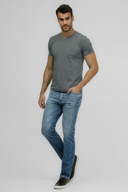 Camiseta Masculina Básica Gola Careca