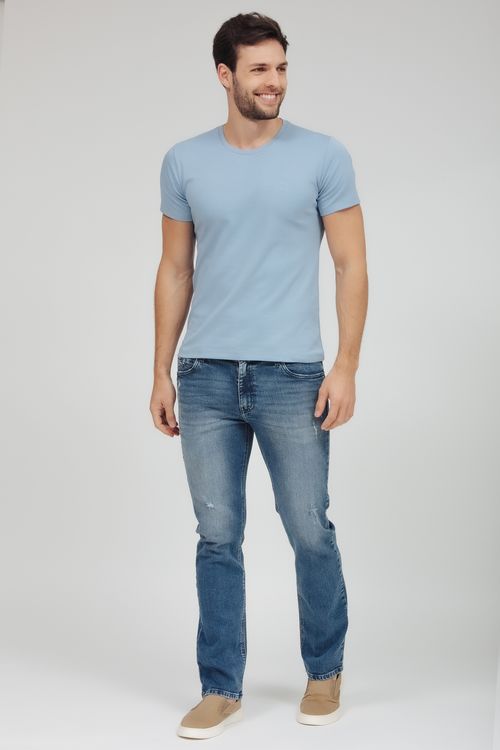 Camiseta Masculina Básica Gola Careca