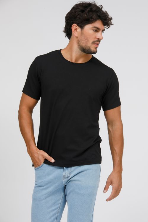 Camiseta Masculina Básica Gola Careca