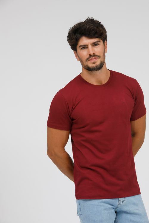 Camiseta Masculina Básica Gola Careca