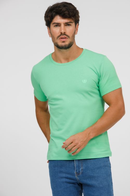 Camiseta Masculina Básica Gola Careca