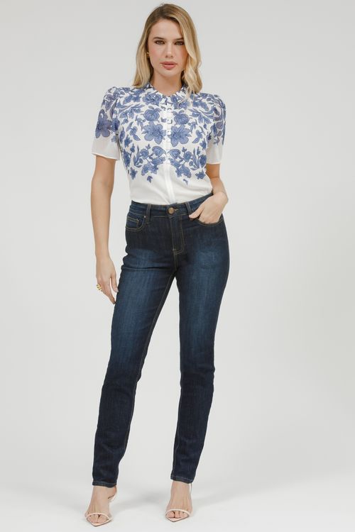 Calça Feminina Jeans Básica Sofia