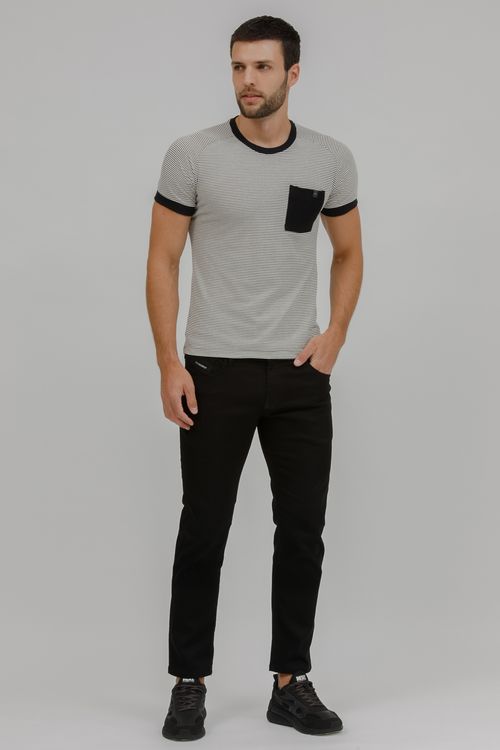 Calça Masculina Sarja Lucas Slim