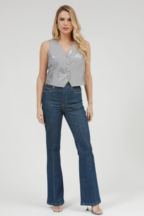 Calça Feminina Jeans Luciana Flare