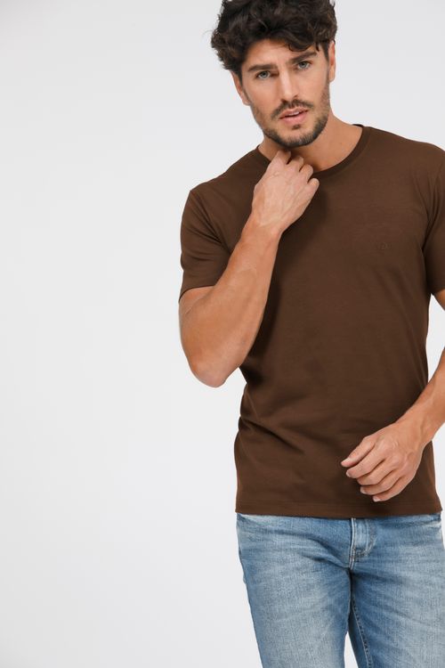 Camiseta Masculina Básica Gola Careca