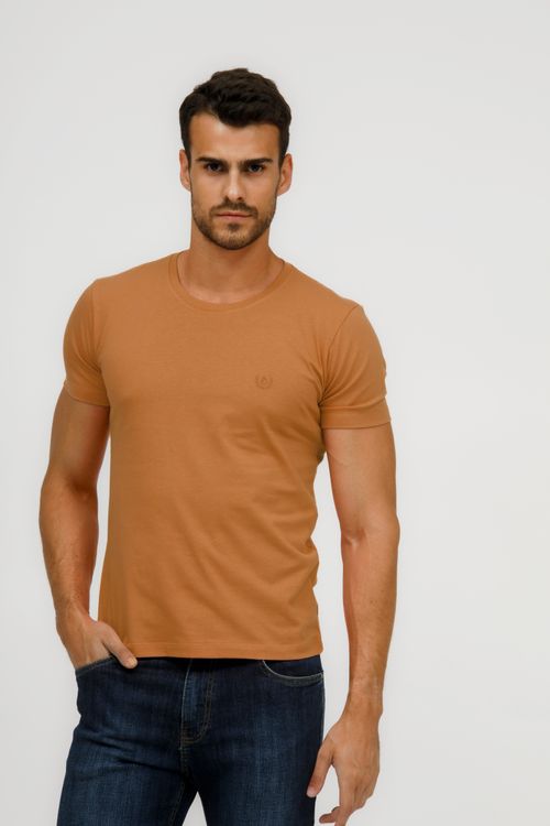 Camiseta Masculina Básica Gola Careca