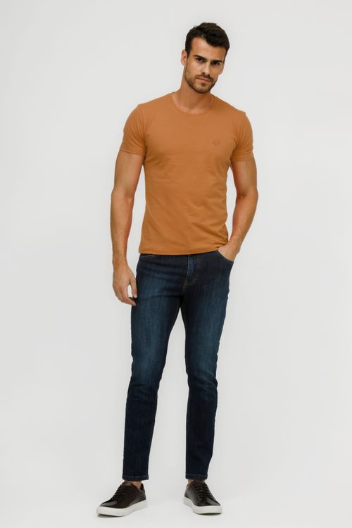 Camiseta Masculina Básica Gola Careca