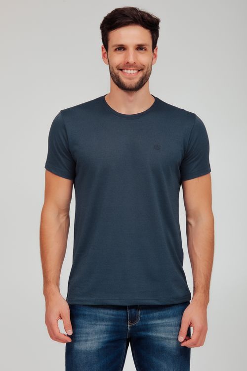 Camiseta Masculina Básica Gola Careca