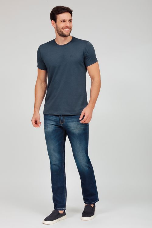 Camiseta Masculina Básica Gola Careca