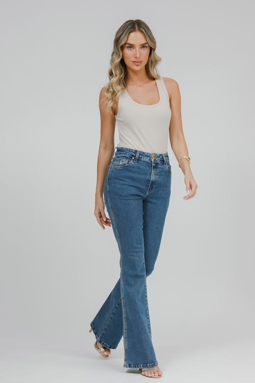 Calça Feminina Jeans Luciana Flare