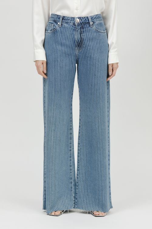 Calça Feminina Jeans Wide Leg