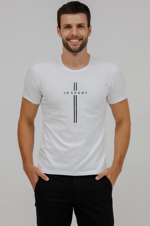 Camiseta Masculina Malha Listra Frontal