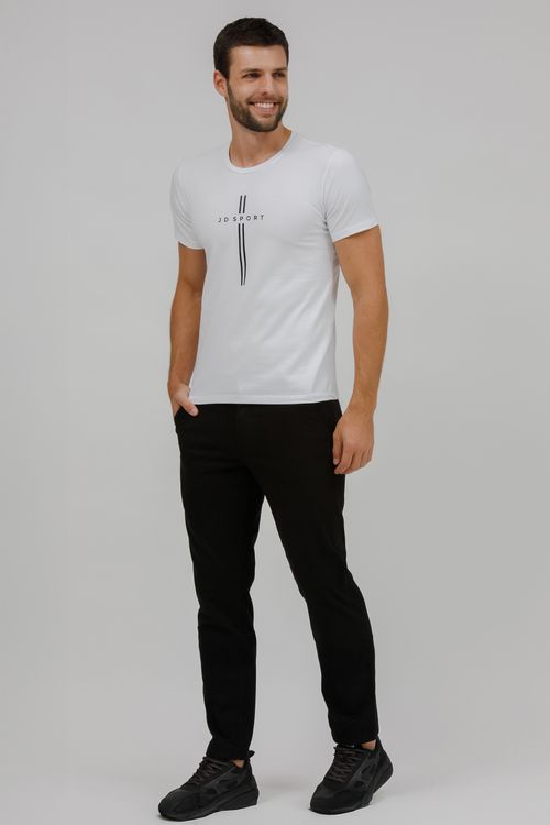 Camiseta Masculina Malha Listra Frontal