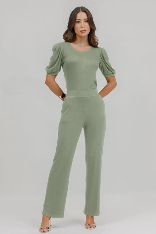 Aerolook Calça E Blusa Malha Tricot