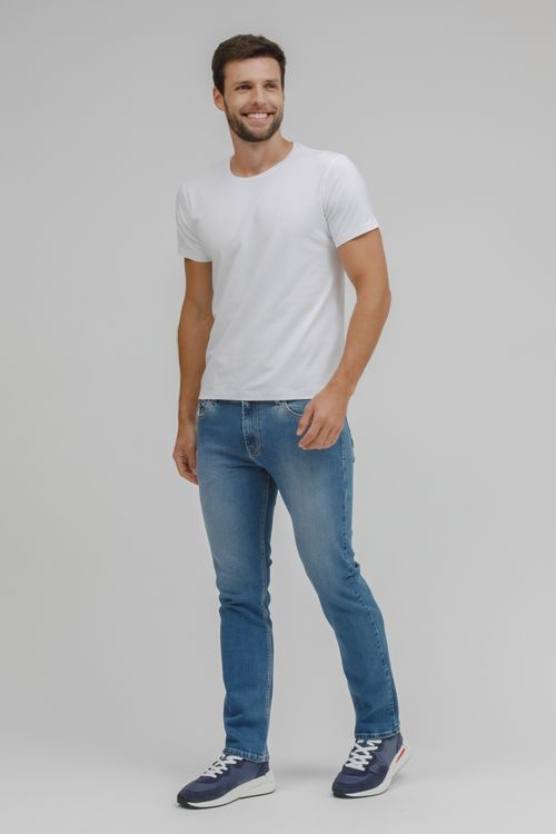 Camiseta Masculina Básica Gola Careca