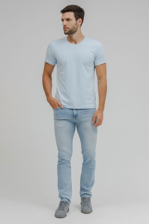 Camiseta Masculina Básica Gola Careca