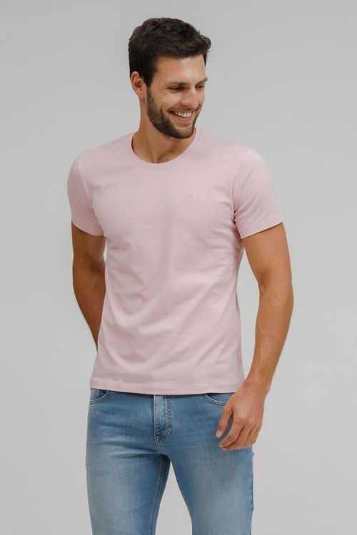 Camiseta Masculina Básica Gola Careca