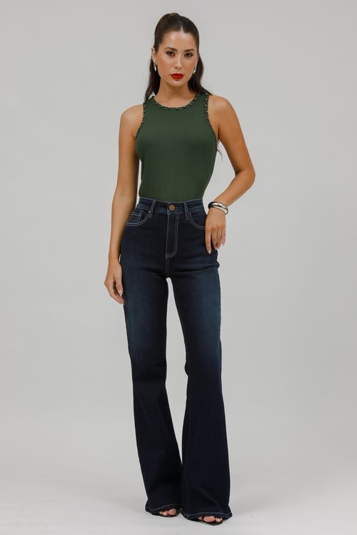 Calça Feminina Jeans Luciana Flare