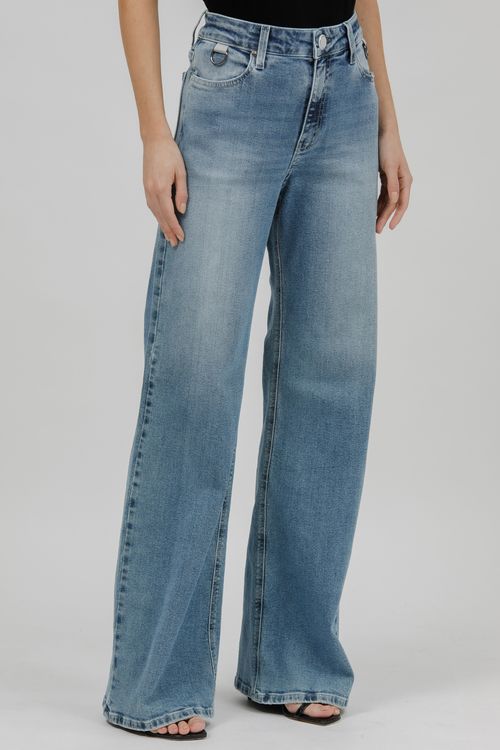 Calça Feminina Jeans Wide Leg