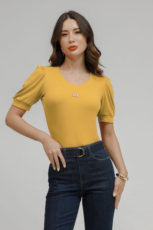 Blusa Malha Tricot Com Metal