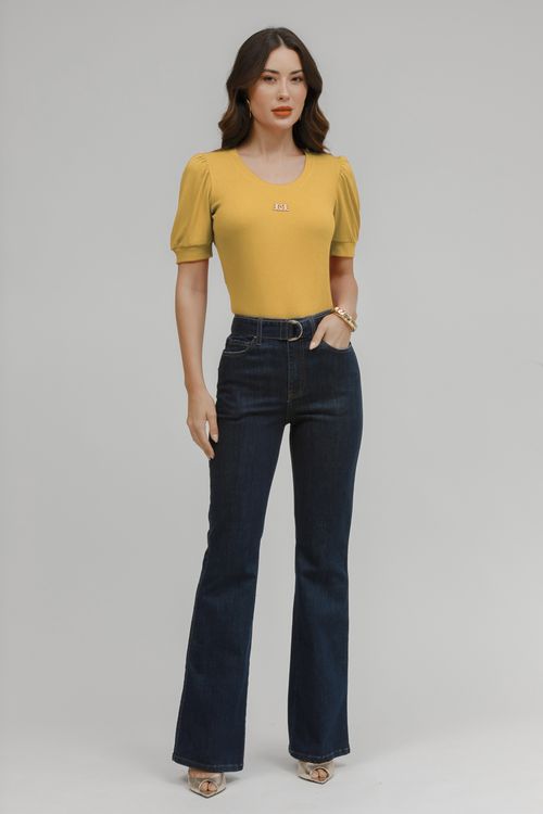 Blusa Malha Tricot Com Metal