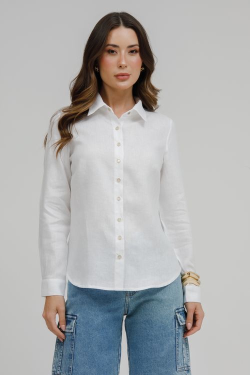 Camisa Feminina Puro Linho