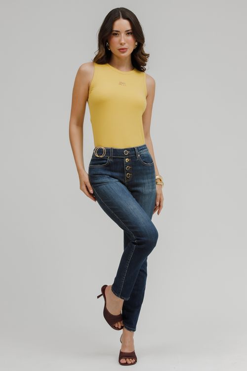 Regata Malha Tricot Com Metal