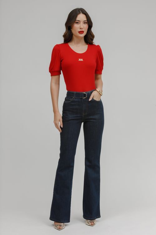 Blusa Malha Tricot Com Metal