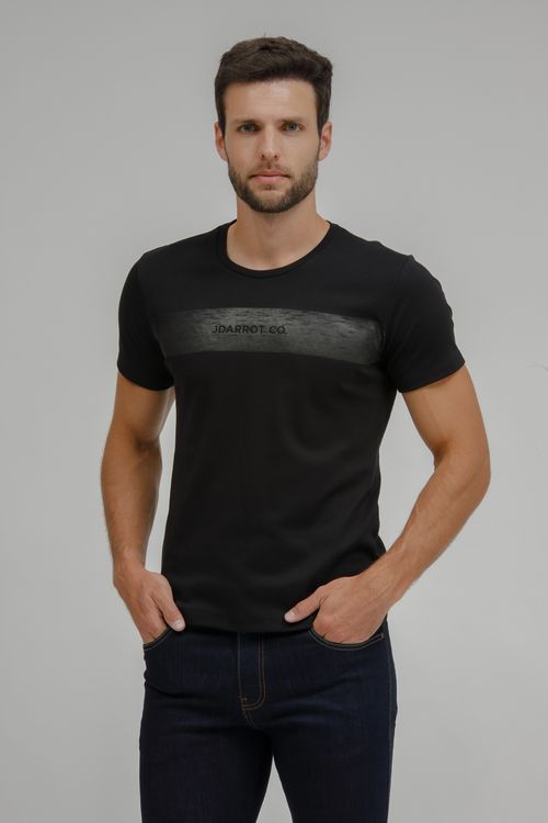 Camiseta Masculina Malha Silk Silicone
