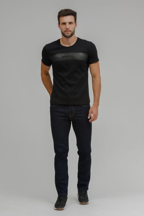 Camiseta Masculina Malha Silk Silicone