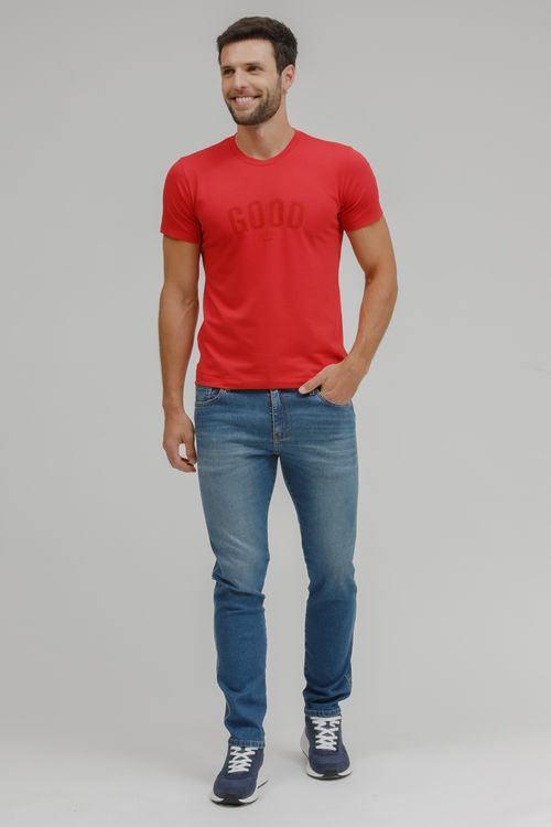 Camiseta Masculina Malha Silk Puff