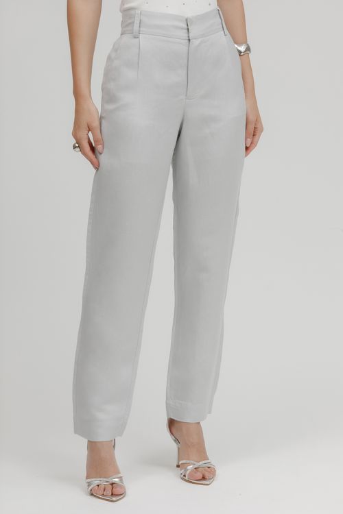Calça Reta Alfaiataria Viscolinho