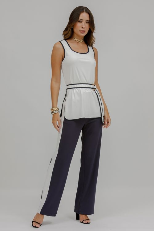 Aerolook Calça E Regata Com Vivos