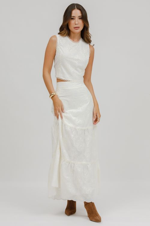 Set Saia Longa Marias E Regata Cropped