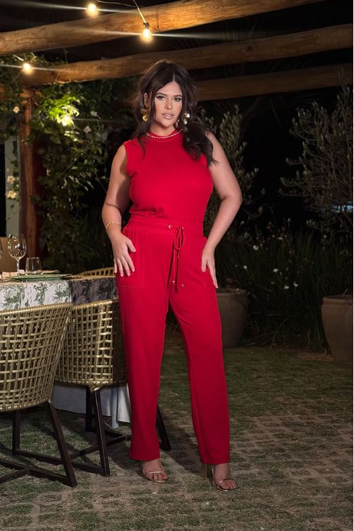 Aerolook Calça E Regata Com Botões