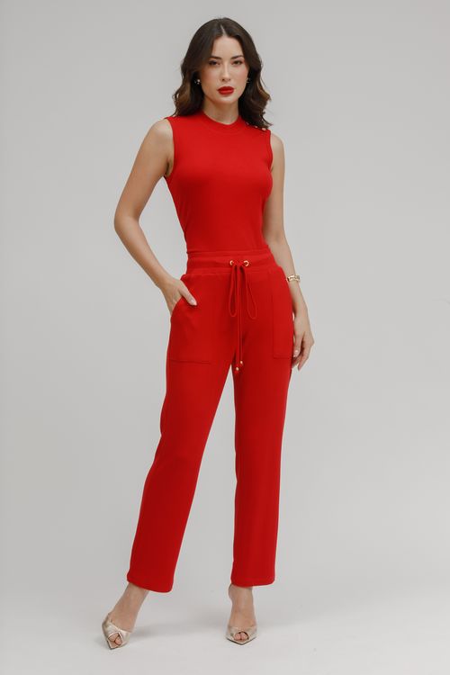 Aerolook Calça E Regata Com Botões