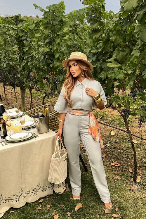 Camisa Cropped Viscolinho Com Renda