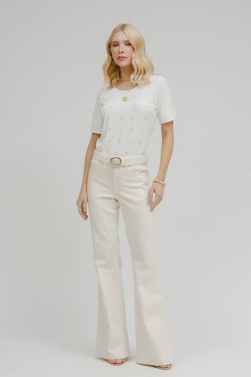 Calça Feminina Sarja Sofia Flare