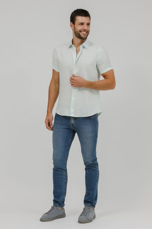 Calça Masculina Jeans Mid Reta