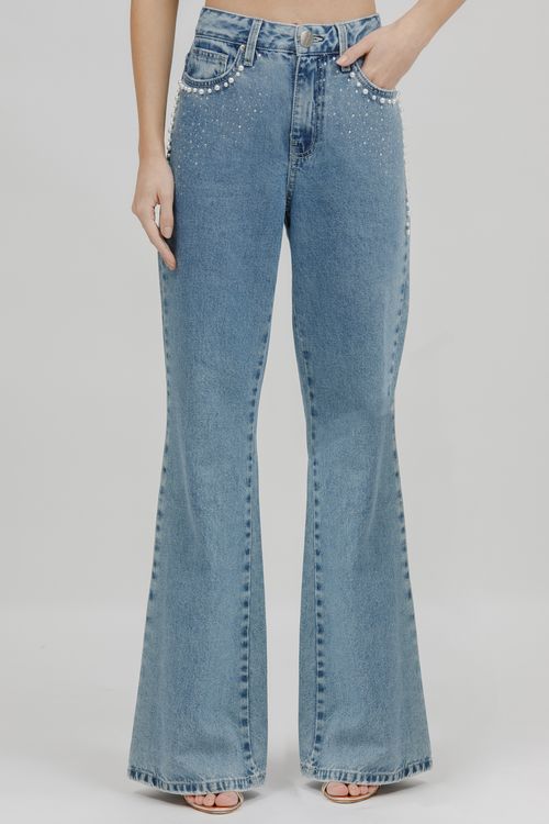 Calça Feminina Jeans Jana Flare