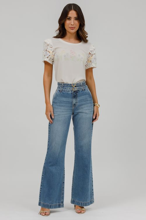 Calça Feminina Jeans Jana Flare