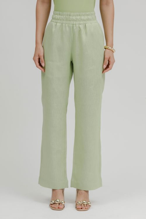 Calça Feminina Linho Cós Elástico