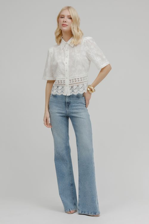 Calça Feminina Jeans Jana Flare