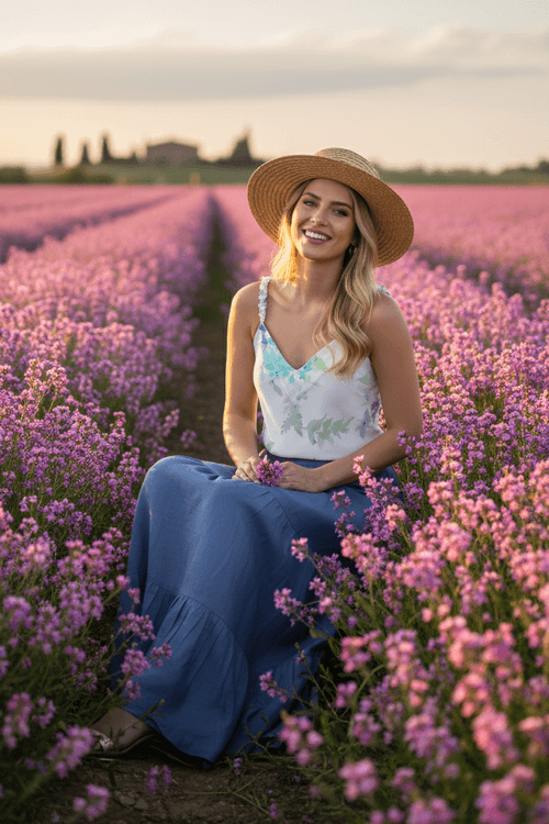 Regata Estampada Alça Com Pedras