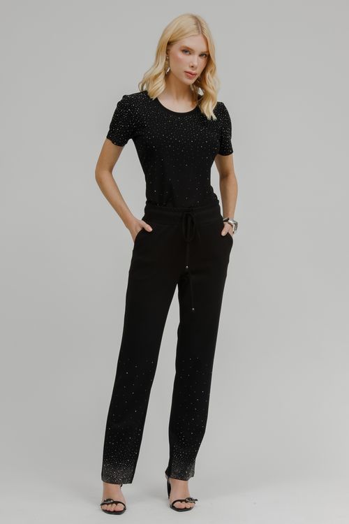 Aerolook Calça E Blusa Com Cristais