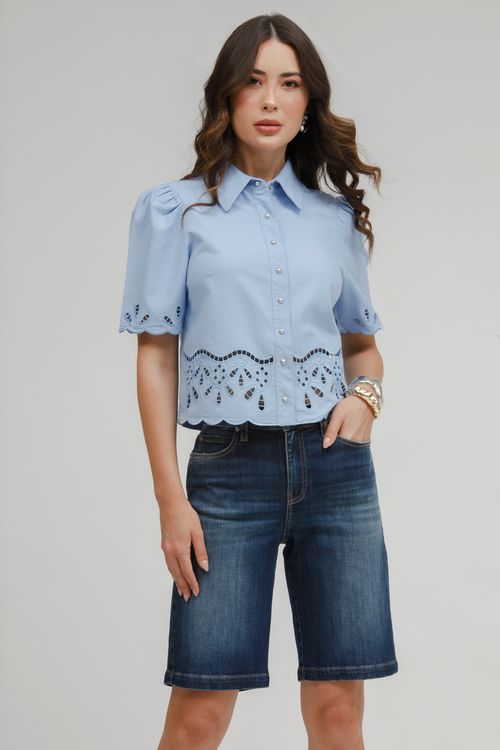 Bermuda Feminina Jeans Julieta